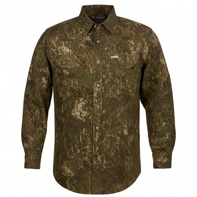 Camouflage Fishing Long Sleeve Shirt - Tall